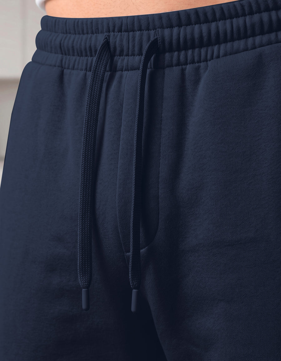 Pants Jogger Hombre Fleece con Bolsillos color Azul Marino