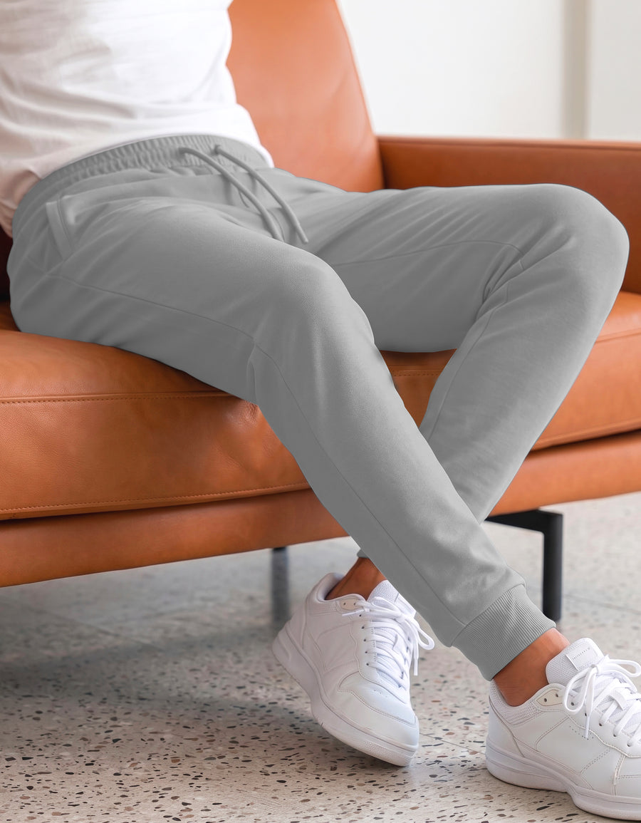 Pants Jogger Hombre Fleece con Bolsillos color Gris Jaspe
