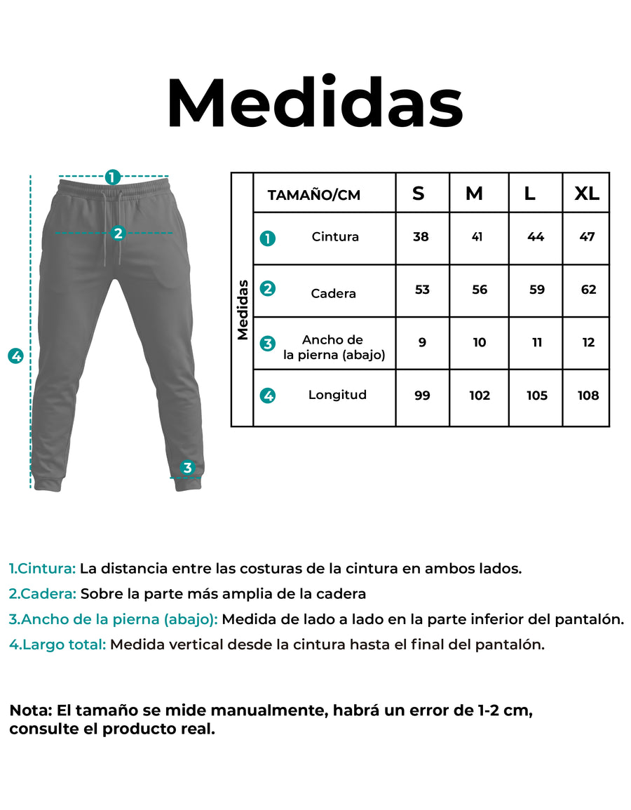 Pants Jogger Hombre Fleece con Bolsillos color Gris Oxford