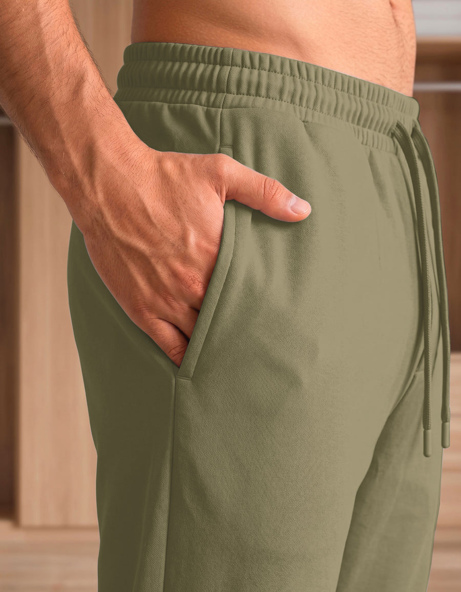 Pants Jogger Hombre Fleece con Bolsillos color Taupe