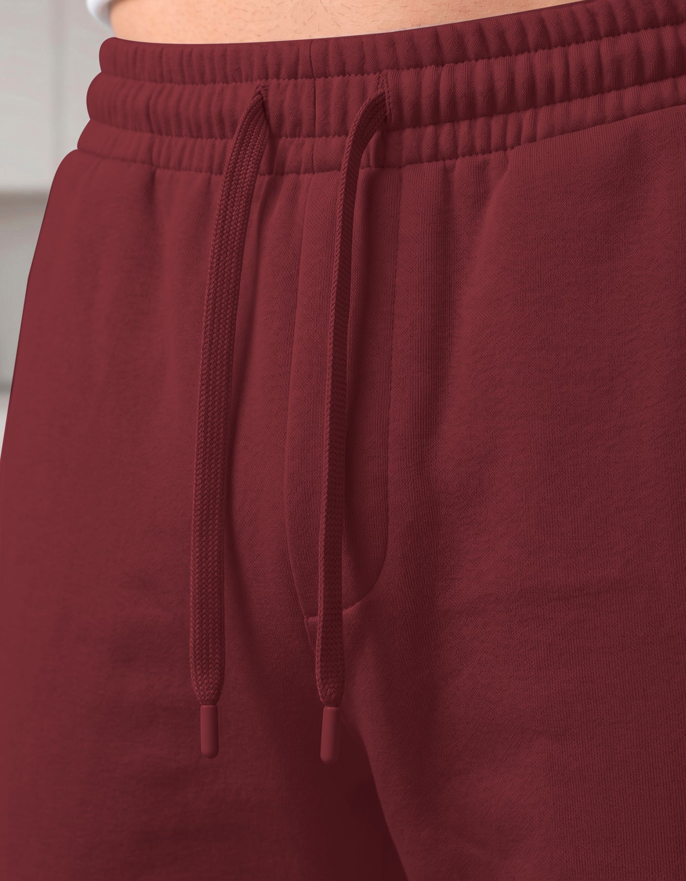 Pants Jogger Hombre Fleece con Bolsillos color Vino
