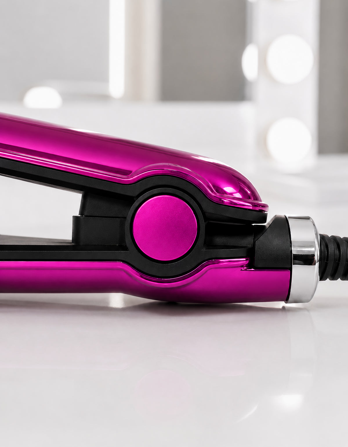 Plancha para Cabello Placas Lisas color Rosa