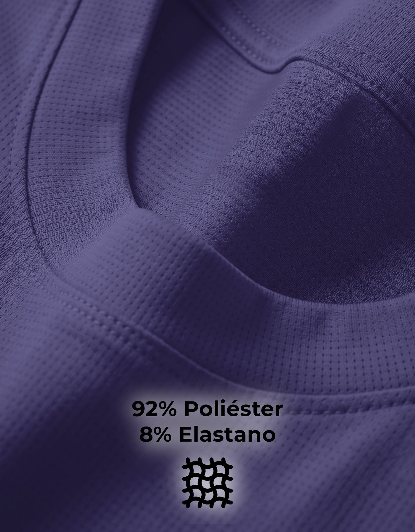 Playera Hombre Cuello Redondo Algodón color Azul Marino