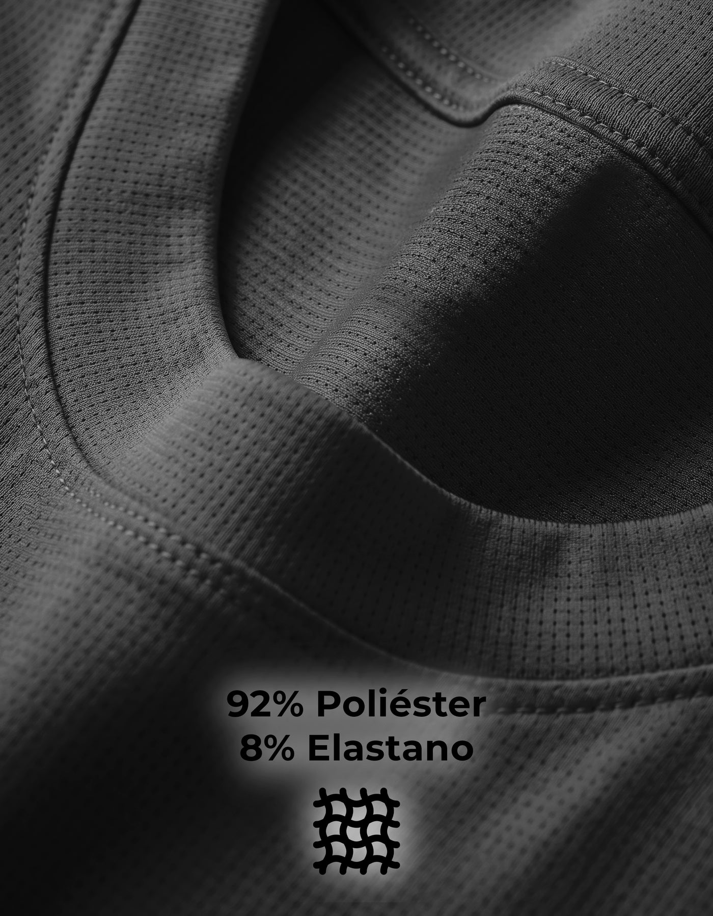 Playera Hombre Cuello Redondo Algodón color Negro