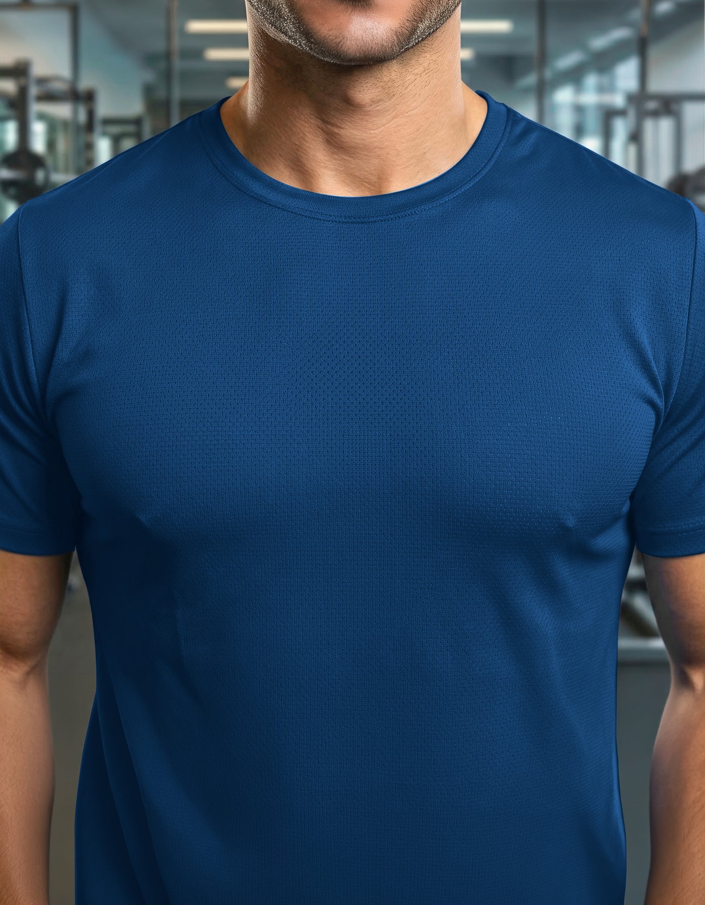 Playera Hombre Cuello Redondo Algodón color Teal