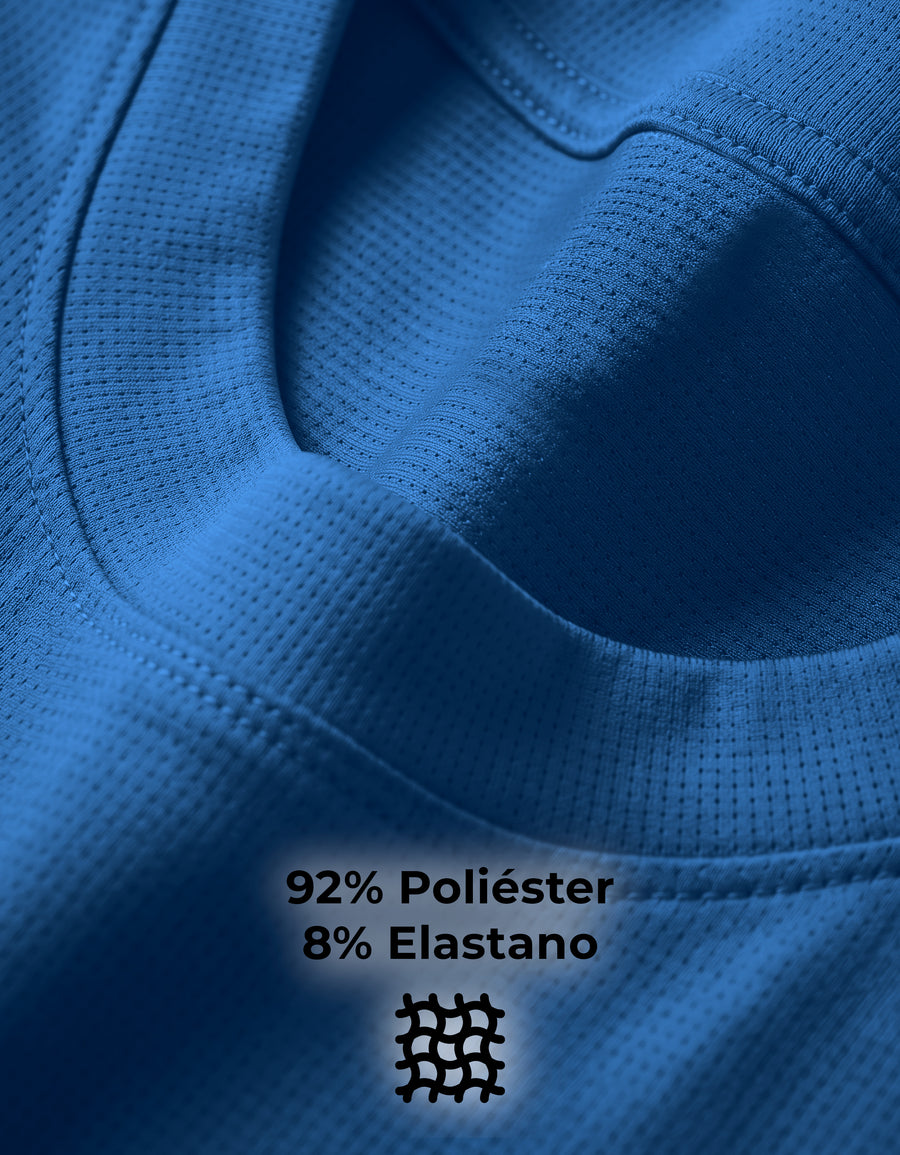 Playera Hombre Cuello Redondo Algodón color Teal