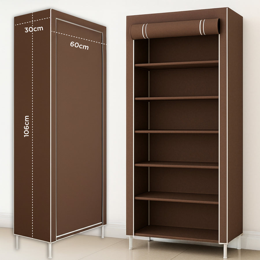 Rack Organizador Metálico para Hogar color Café
