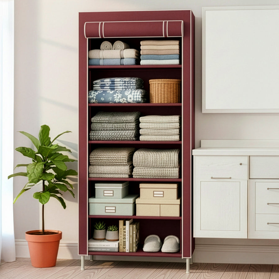 Rack Organizador Metálico para Hogar color Café ·2
