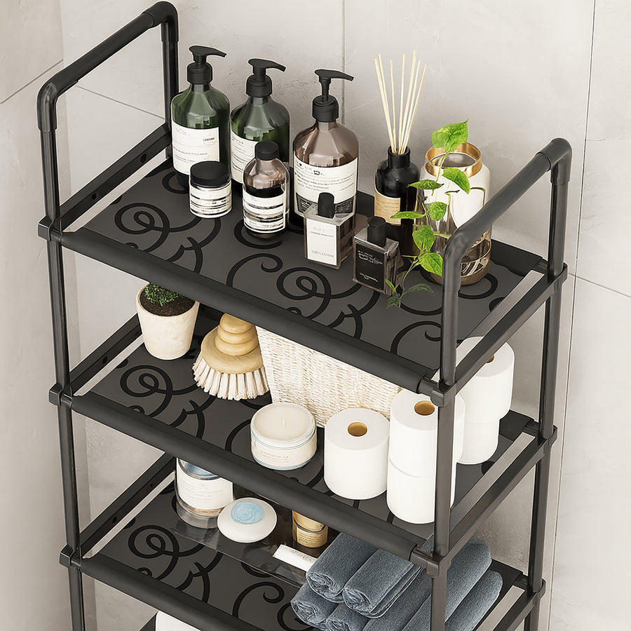 Rack Organizador Metálico para Hogar color Negro