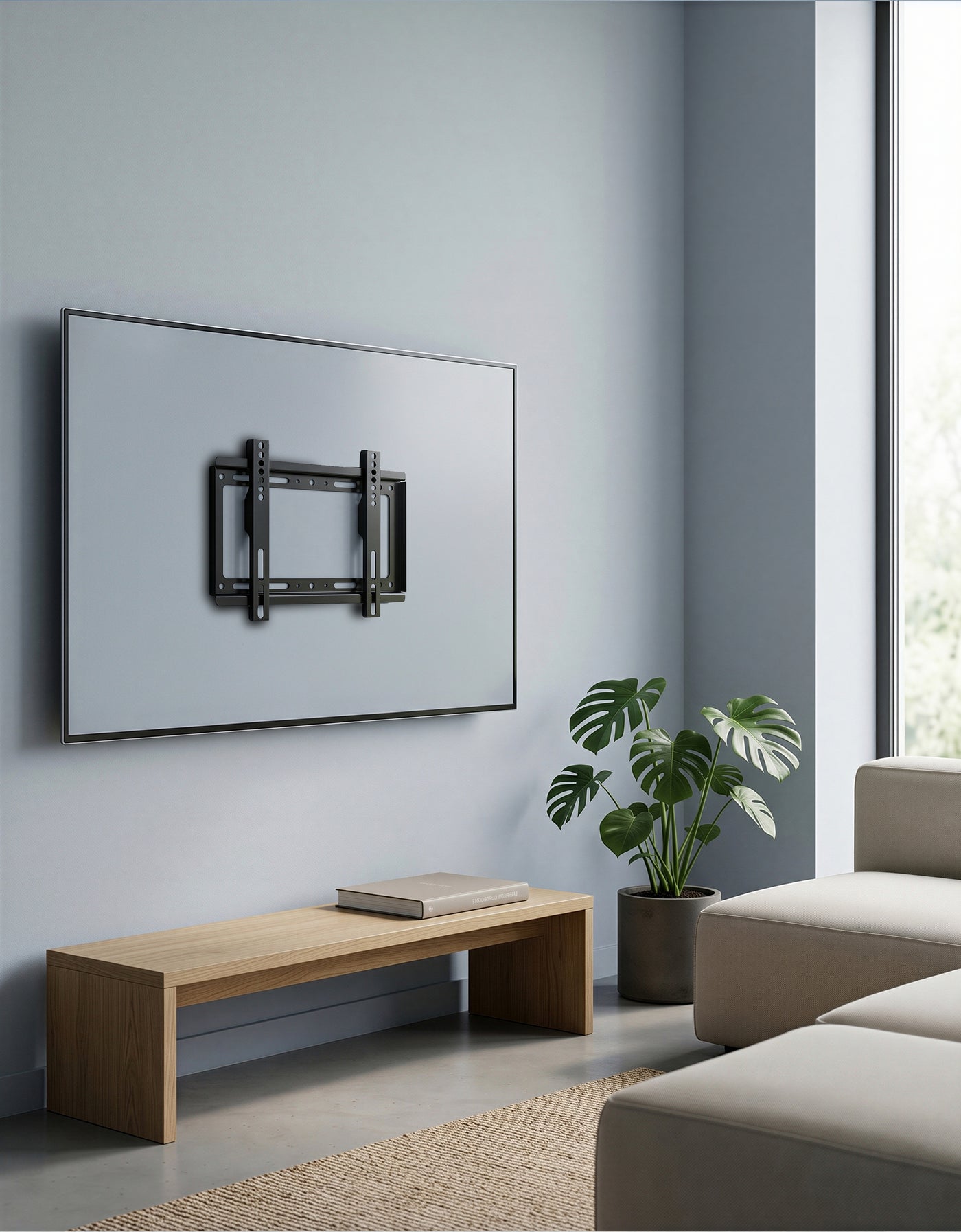 Soporte de Pared para Pantalla 14 a 42 Pulgadas · Fijo
