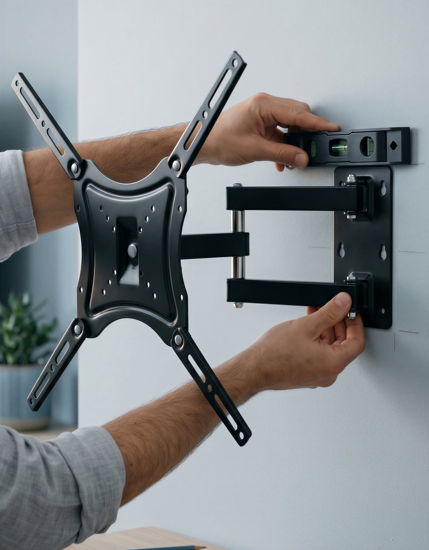 Soporte de Pared para Pantalla 14 a 55 Pulgadas · Con Inclinación