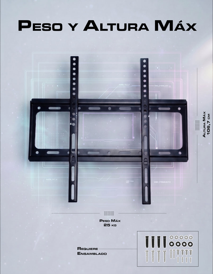 Soporte de Pared para Pantalla 26 a 63 Pulgadas