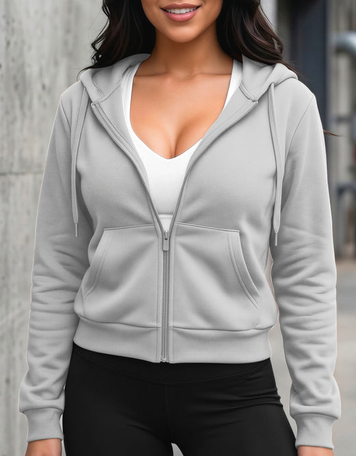 Sudadera Mujer Cuello Redondo Fleece