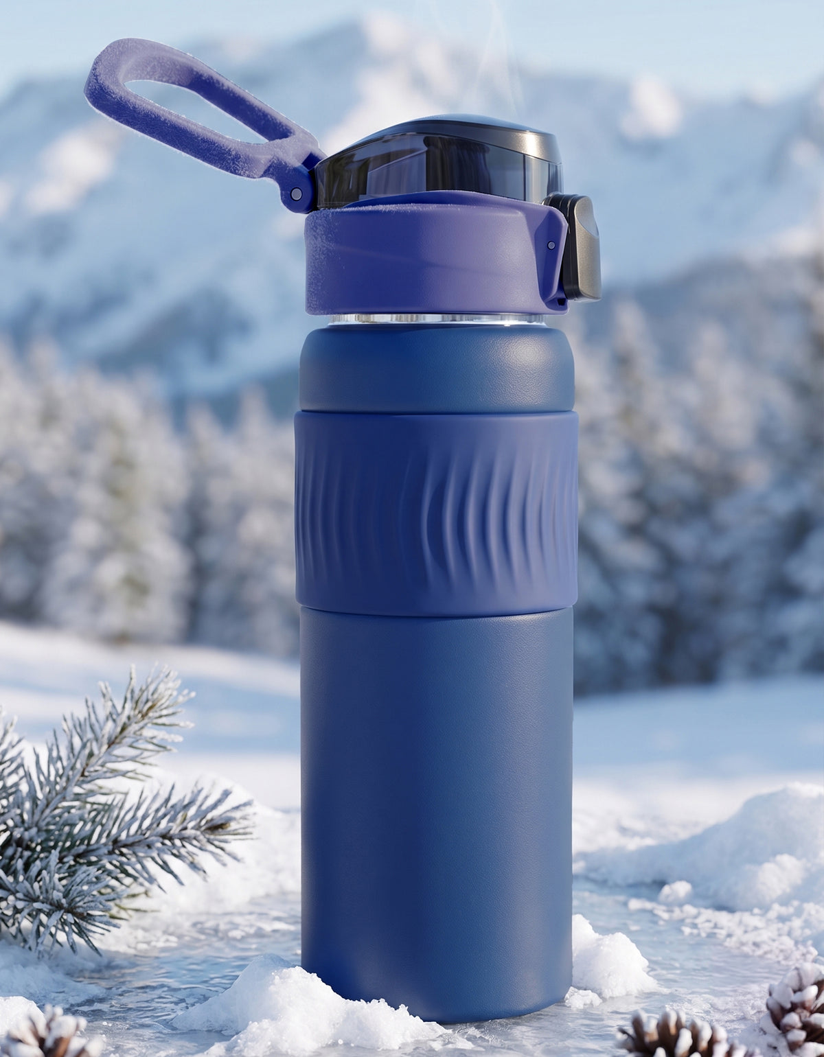 Termo de Acero Inoxidable 500 ml color Azul