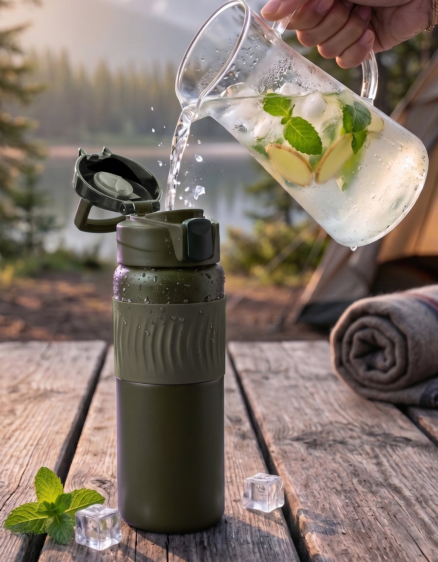 Termo de Acero Inoxidable 500 ml color Verde